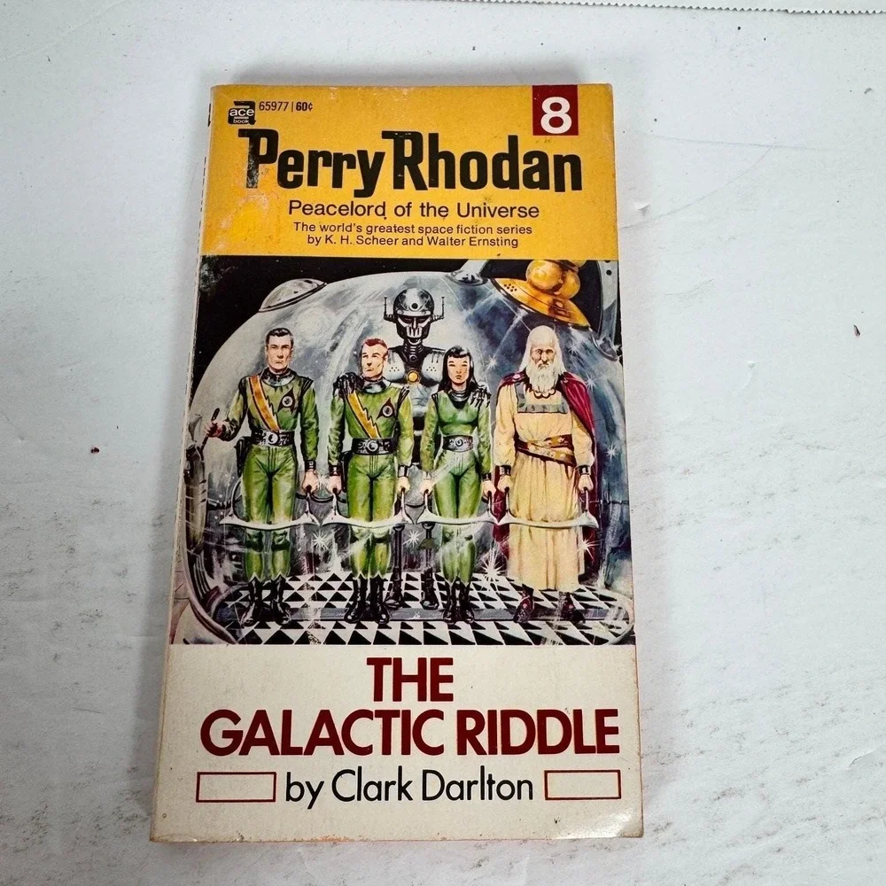 Perry Rhodan #8 The Galactic Riddle 1st Ed 1971 Ace PB Clark Darlton